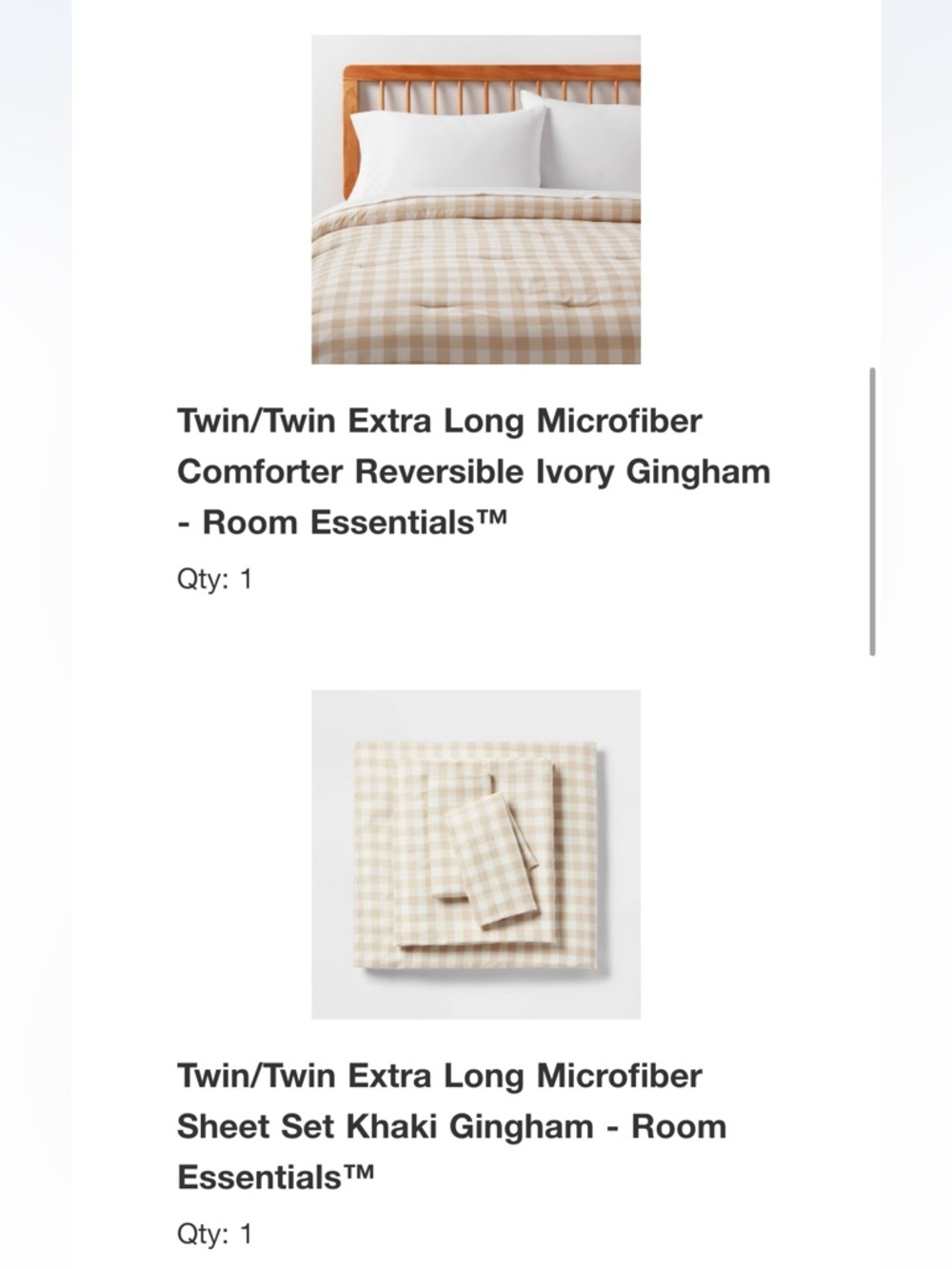 Twin/Twin Extra long microfiber bedding set NWT